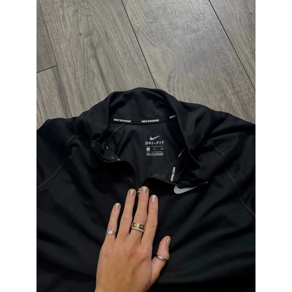 Nike Brand New Flash Element Black and White Dri Fit Size Small QuarterZip $75 - Picture 9 of 13